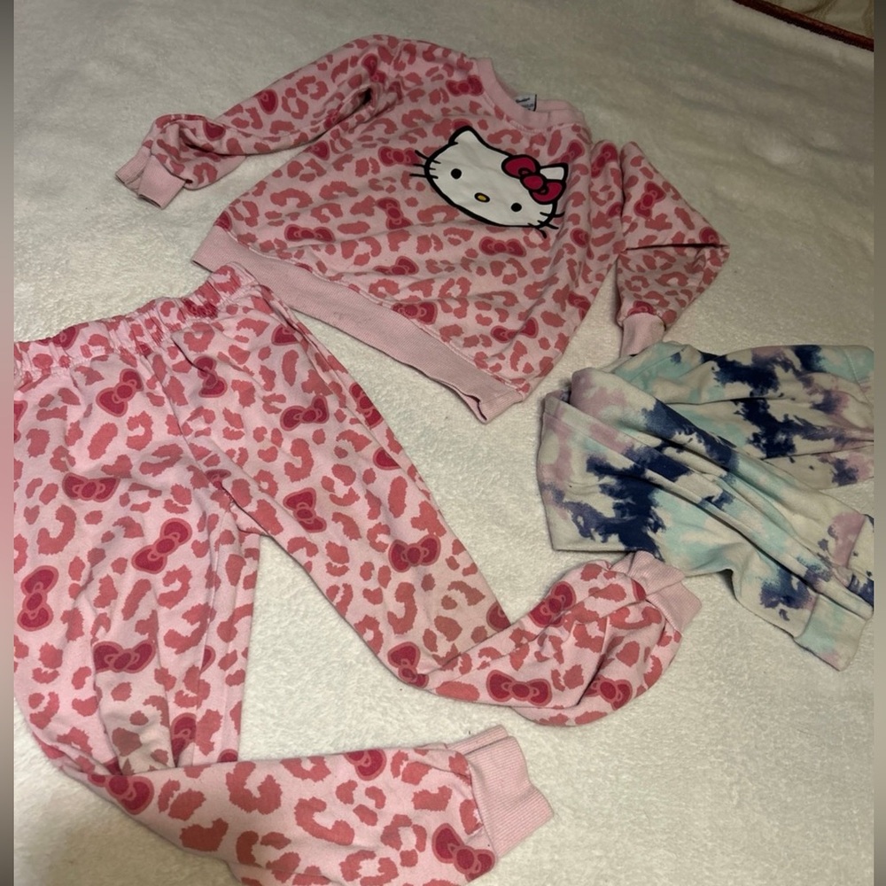 Hello Kitty Pink and White Kids Pajama Set